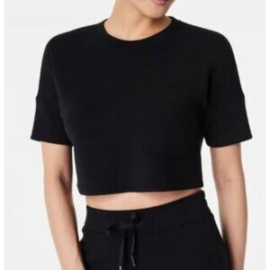 Spanx Womens Air Essentials Perfect top Cropped Sweatshirt size XL workout